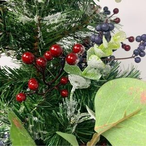 Martha Stewart Collection Pine Tree with Berries Table Decor